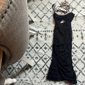 Rehab Lab small black ruffle dress!